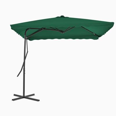 Parasol met stalen paal 250x250 cm groen Parasol met stalen paal 250x250 cm groen