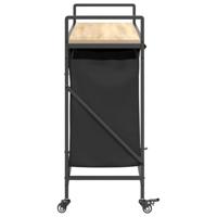 Wasmand 3 vakken met planken sonoma eikenkleurig - thumbnail