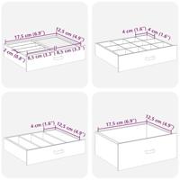 VidaXL Sieradendoosje 5-laags met spiegel afsluitbaar wit - thumbnail