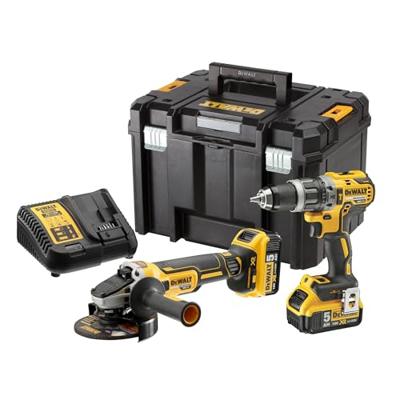 DeWALT DCK2080P2T Accu combiset 2-delig (DCD796 + DCG405) 18V XR 5.0Ah in TSTAK DeWALT DCK2080P2T Accu combiset 2-delig (DCD796 + DCG405) 18V XR 5.0Ah in TSTAK