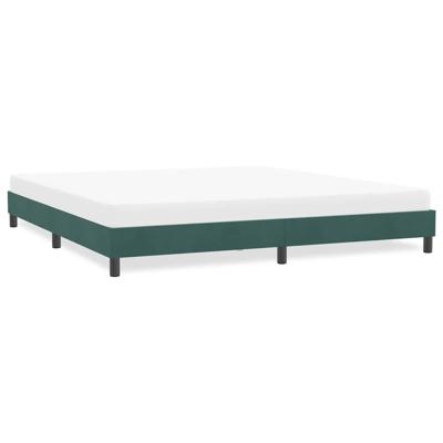 Bedframe zonder matras 180x210 cm fluweel donkergroen Bedframe zonder matras 180x210 cm fluweel donkergroen