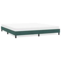 Bedframe zonder matras 180x210 cm fluweel donkergroen - thumbnail