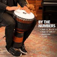 Meinl ADJ3-XL Earth-serie djembe extra groot inclusief tas - thumbnail