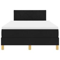 Boxspring Bed met Matras & LED Zwart 120x200 cm Stof - thumbnail