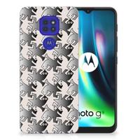 Motorola Moto G9 Play | E7 Plus | TPU Hoesje | Salamander Grey - thumbnail