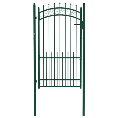 VidaXL Hekpoort emmen met stalen pinnen 104x134,5 cm groen
