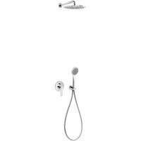 Tres Flat Inbouwd met doucheset Chroom 20418002 - thumbnail
