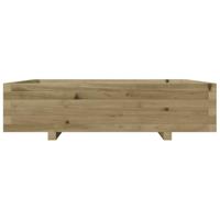 Plantenbak 100x100x26,5 cm gempregneerd grenenhout - thumbnail