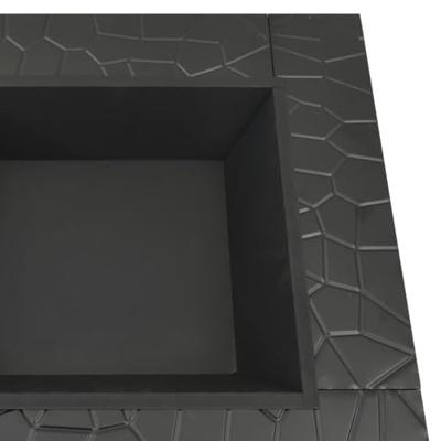 Vuurplaats met pook XXL 79x79x46,5 staal Vuurplaats met pook XXL 79x79x46,5 staal
