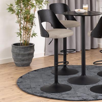Bendt Draaibare Barkruk 'Vila' kleur Zand (zithoogte 62-84cm)