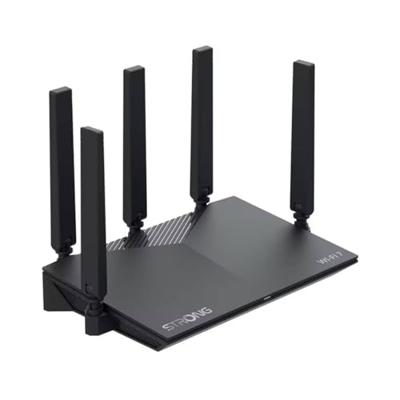 STRONG BE3600 Dual-Band WLAN-router 7, tot 3,6 Gbit/s, MLO, WLAN-router, 2,5 G WAN & Gigabit LAN, 5 externe antennes, app-beheer, ouderlijk toezicht, WPA3, TWT, IPv6 STRONG BE3600 Dual-Band WLAN-router 7, tot 3,6 Gbit/s, MLO, WLAN-router, 2,5 G WAN & Gigabit LAN, 5 externe antennes, app-beheer, ouderlijk toezicht, WPA3, TWT, IPv6