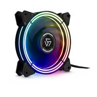 Inter-Tech ALSEYE Halo 3.0 PC-ventilator Zwart (b x h x d) 120 x 120 x 25 mm Incl. LED-verlichting - thumbnail