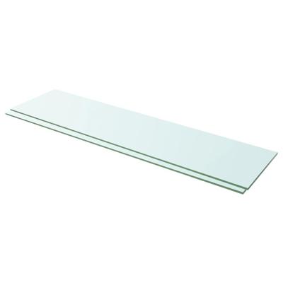 VidaXL Schappen 2 st 100x25 cm glas transparant