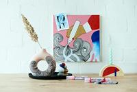 Edding 5000 • acrylmarker breed verkeerswit - thumbnail