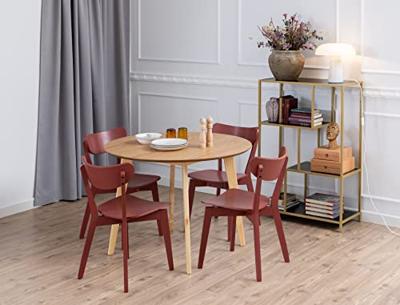 Bendt Ronde Eettafel 'Torkil' 105cm, kleur Naturel Eiken Bendt Ronde Eettafel 'Torkil' 105cm, kleur Naturel Eiken