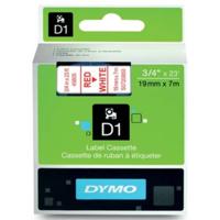DYMO D1 -Standard Labels - Red on White - 19mm x 7m - thumbnail