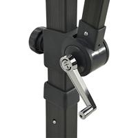 Zweefparasol met dubbel dak 250x250 cm antracietkleurig - thumbnail