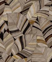 Decoprint Serenity - Native Leaves Chocolate Brown - SY27563 - thumbnail