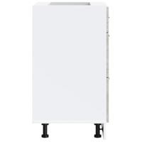 Keuken onderkast Porto bewerkt hout grijs sonoma eiken - thumbnail