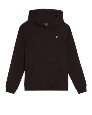 Lyle & Scott winter hoodie jongens - zwart - brush