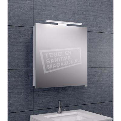 Spiegelkast Wiesbaden met Led Verlichting 60x60 Aluminium