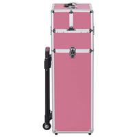 Make-up trolley aluminium roze - thumbnail