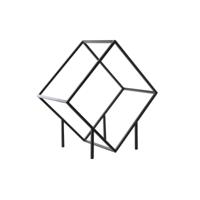 Houtblok standaard DKD Home Decor Staal (57 x 30 x 58 cm) - thumbnail