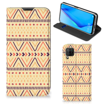 Huawei P40 Lite | Hoesje met Magneet | Aztec Yellow Huawei P40 Lite | Hoesje met Magneet | Aztec Yellow