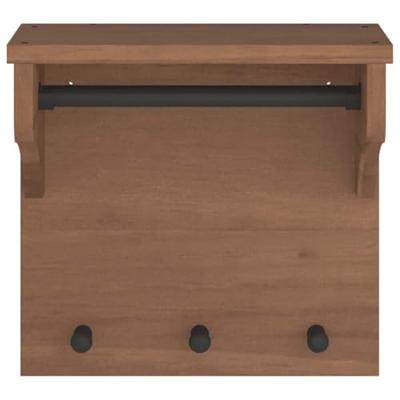 Wandkapstok SANDNES 43x30x42 cm massief grenenhout