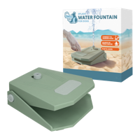 Coolpets Splash Water Fountain Olijfgroen - thumbnail