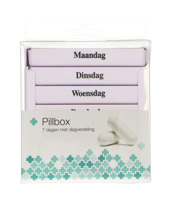 JVDL Pillendoos week 4 vakken per dag wit