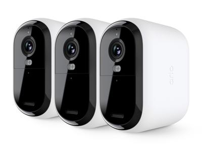 Arlo Essential 3 XL Batterij 2K Draadloze Wi-Fi Beveiligingscamera voor Buiten, 2K Video, Kleurennachtzicht, Licht, Bewegingsmelder, Sirene, 2-Weg Audio, met Arlo Secure Plan Proefperiode, Set van 3