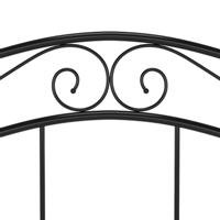 Bedframe metaal zwart 120x200 cm - thumbnail