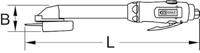 KS Tools 515.5555 1/4 SlimPOWER mini-perslucht-staaf-scheidingsslijper - thumbnail