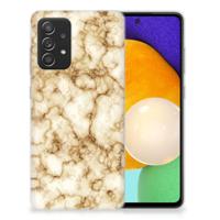 Samsung Galaxy A52 (5G/4G) | TPU | Siliconen hoesje | Marmer Goud - thumbnail