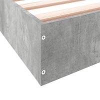 Bedframe bewerkt hout betongrijs 180x200 cm - thumbnail