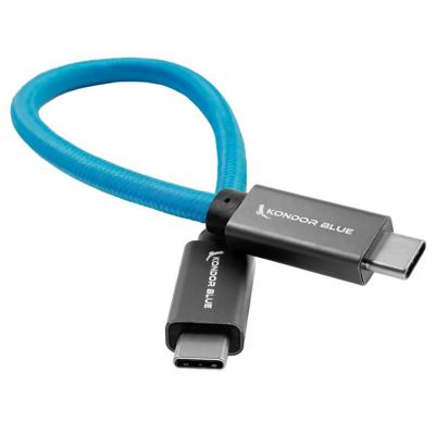 Kondor Blue USB C naar USB C hogesnelheidskabel voor SSD opname Kondor Blue USB C naar USB C hogesnelheidskabel voor SSD opname