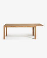 Kave Home uitschuifbare eettafel 'Isbel' eiken naturel, 120-200 x 75cm - thumbnail