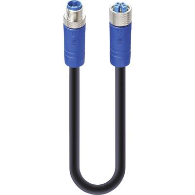 Lumberg Automation 934853037 Sensor/actuator connector, geassembleerd M12 Aantal polen (sensoren): 5 Stekker, recht, Koppeling, recht 2.00 m 5 stuk(s)