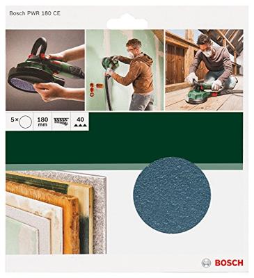 Bosch Accessoires Schuurschijf PWR 180 Ce 180 mm | K40 | 5 stuks - 2609256D36