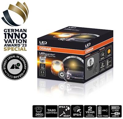 Osram Automotive LEDSL104 ROAD FLARE Signal TA20 Waarschuwingslicht LED-licht, Magneethouder Auto, Vrachtwagen, Quad, SUV, ATV, Camper, Bouwmachines (l x b x Osram Automotive LEDSL104 ROAD FLARE Signal TA20 Waarschuwingslicht LED-licht, Magneethouder Auto, Vrachtwagen, Quad, SUV, ATV, Camper, Bouwmachines (l x b x