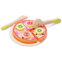 New Classic Toys houten groentenpizza snijset - thumbnail