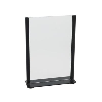 Kaarthouder europel zwart metaal met acryl bord a5