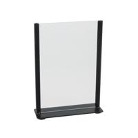 Kaarthouder europel zwart metaal met acryl bord a5 - thumbnail