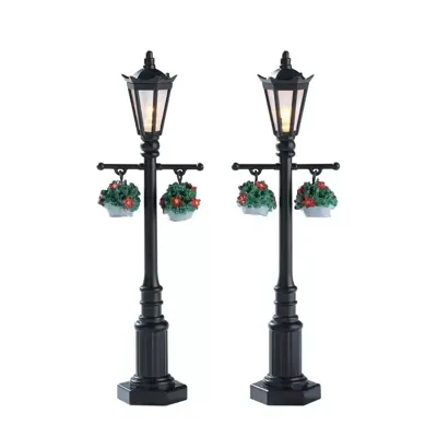 Kerstfiguur Old english lamp post set of 2 b/o 4.5v LEMAX - Lemax