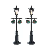 Kerstfiguur Old english lamp post set of 2 b/o 4.5v LEMAX - Lemax - thumbnail