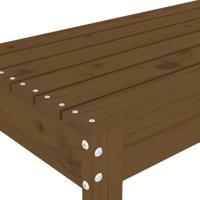 Tuinbank 80x38x45 cm massief grenenhout honingbruin - thumbnail