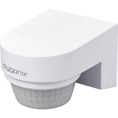 Sygonix SY-6733030 PIR-bewegingsmelder Wand, Oppervlakmontage 240 ° Relais Wit IP65