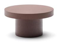 Kave Home Aiguablava salontafel Ø90 cm cement Terracotta - thumbnail