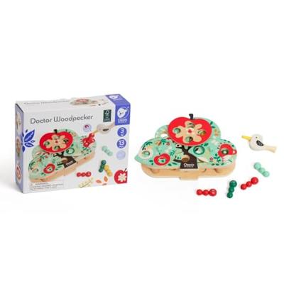 Classic World doctor woordpecker houten vangspel, 13dlg,